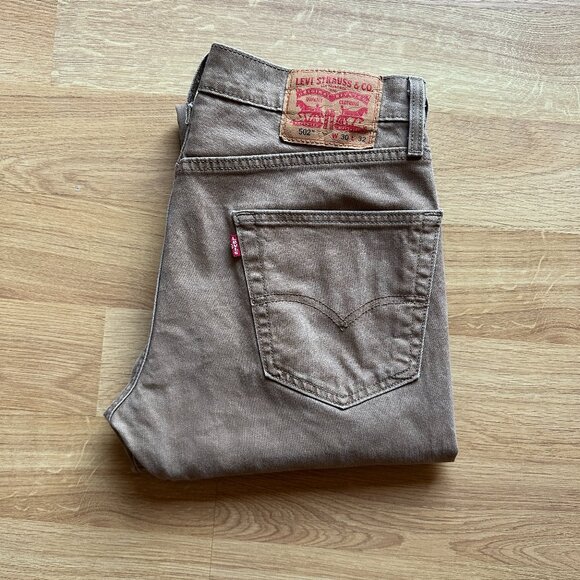 Levi's 502™ Taper Fit Men's Jeans - Otter Tan- 30x32 (2) - Picture 2 of 10